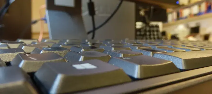 Close up of a computer keyboard